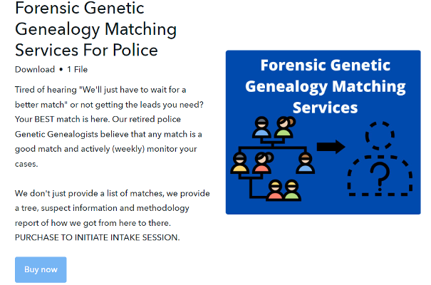 Product Image For Forensic Genetic Genealogy Matching Services